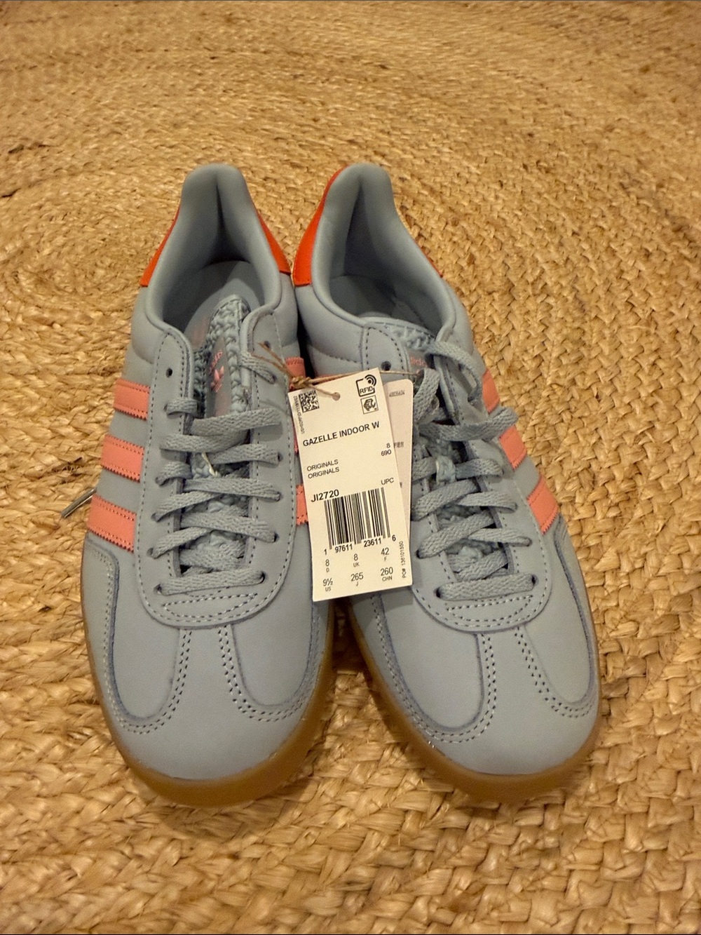 ADIDAS Gazelle Light Blue & Pink Women’s Casual Sneakers - Picture 3 of 5